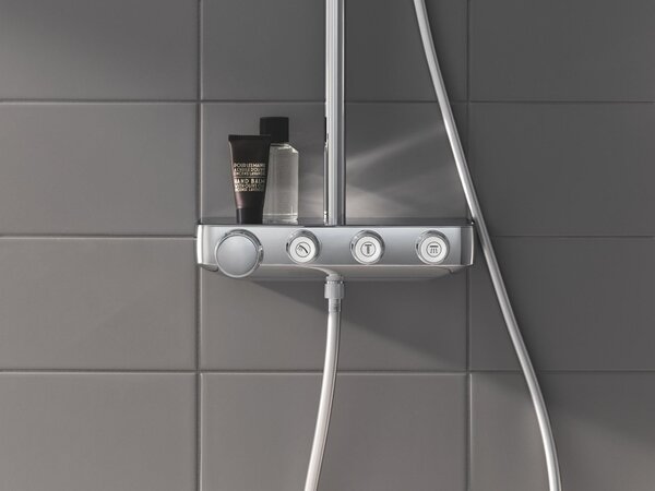 Grohe Euphoria set de duș perete cu termostat cu duș de ploaie StarLight Chrome 26507000