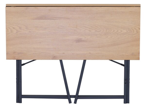 Birou pliabil, Siklo, Negru, 46x100x75.5 cm
