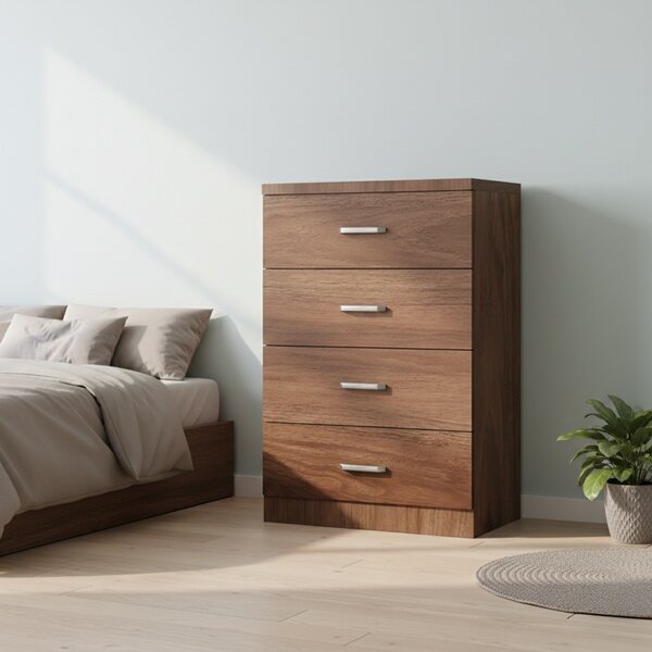 Comoda cu sertare, Killian, Nuc, 40x80x80 cm