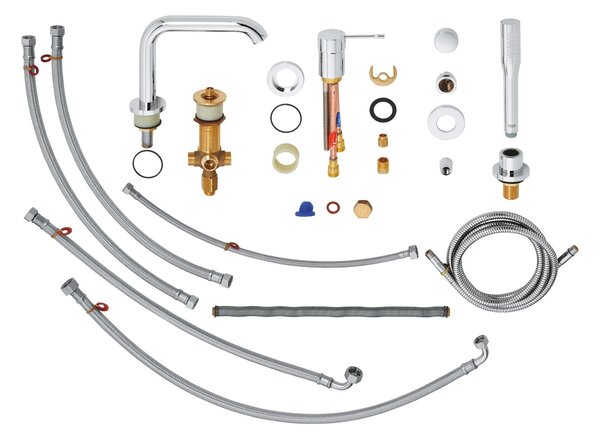 Grohe Essence baterie cadă-duș cadă StarLight Chrome 19578001
