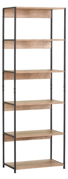 Biblioteca, Kaliano, Negru, 35x59.5x176.5 cm