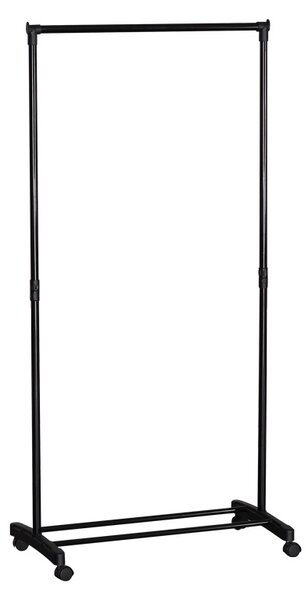 Suport pentru haine, Wizak, Negru, 41.5x74.5x157 cm