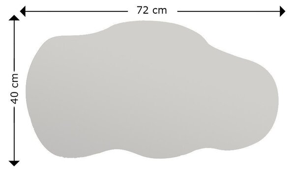 Oglindă de perete Baby Negru 40x72x2.2 cm