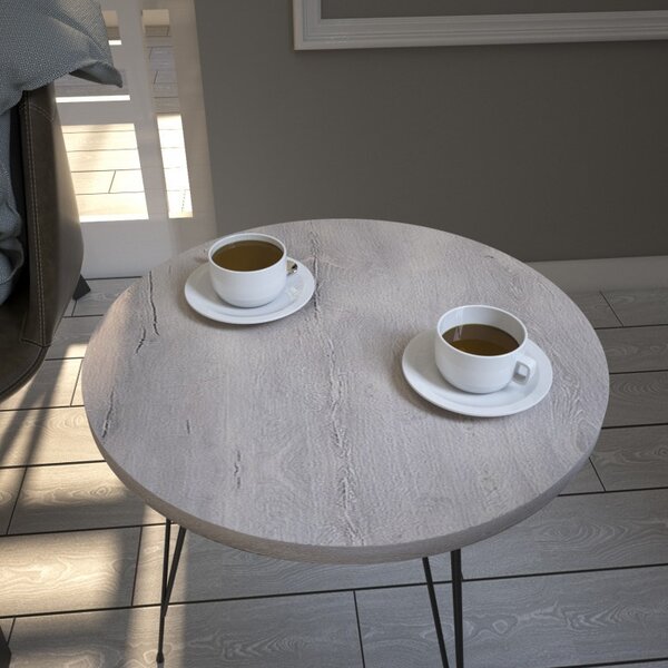 Masuta de Cafea Model Kline, 40x40x44 cm, Stejar