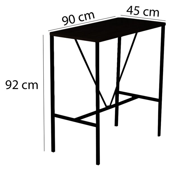 Masa de bar Nordic Nuc 90x92x45 cm