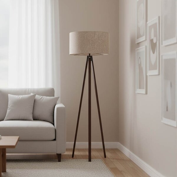 Lampadar PWL-1059, bej/nuc, Ø 38x140 cm