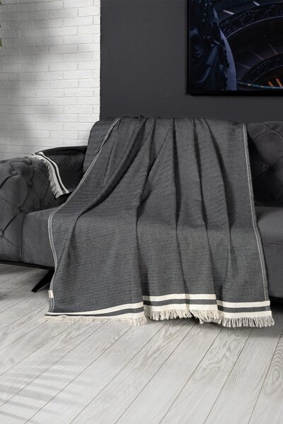 Cuvertura pentru Canapea Model Alinda Anthracite (170 x 300)