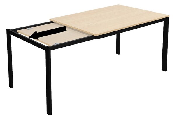 Masa extensibila, Extento, Natural, 74x180x75 cm