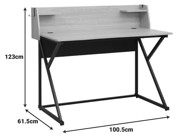 Birou, Spaco, Natural, 61.5x123x100.5 cm