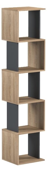 Biblioteca, Cubik, Sonoma, 30x35x161 cm