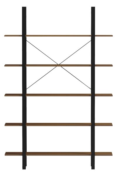 Biblioteca, Varous, Negru, 28x120x180 cm
