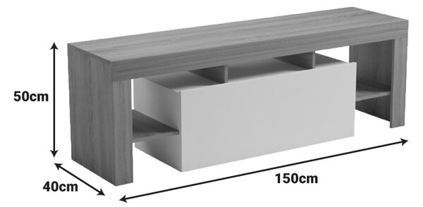 Comoda, Liner, Sonoma, 40x150x50 cm
