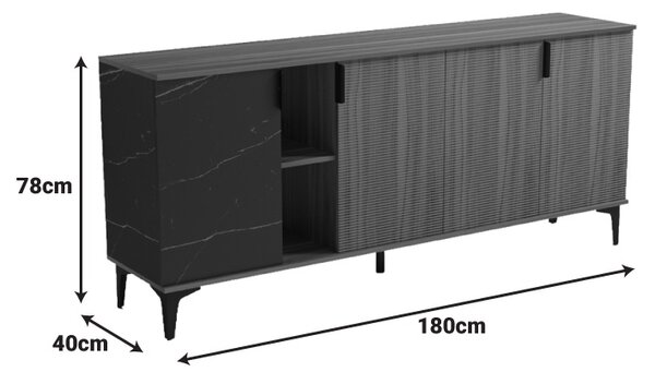 Comoda, Riba, Nuc, 40x180x78 cm