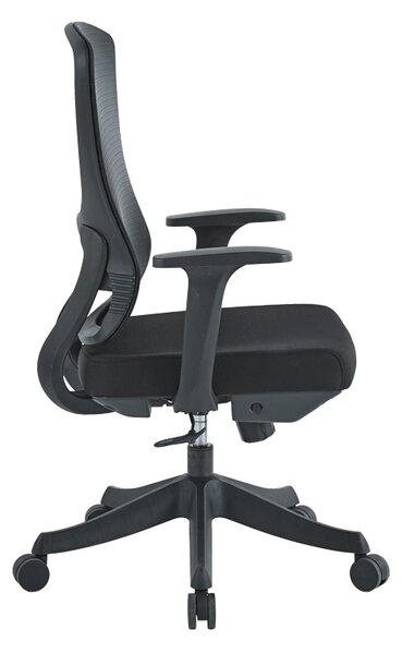 Scaun de birou, Litulo, Negru, 50.5x51x106 cm