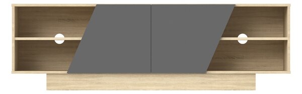 Comoda TV, Stevie, Gri, 40x160x50 cm