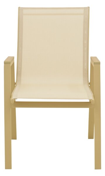 Scaun de gradina Stivuibil, Azelie, Bej, 75x56x88 cm