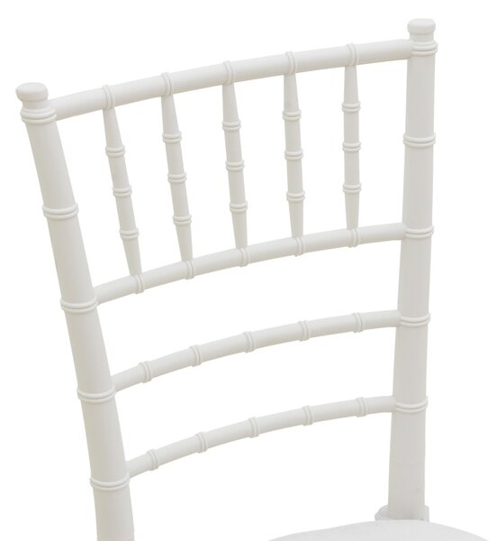 Scaun de gradina, Tiffany I, Alb, 46.5x39.5x87 cm