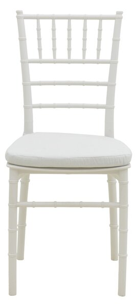 Scaun de gradina, Tiffany I, Alb, 46.5x39.5x87 cm
