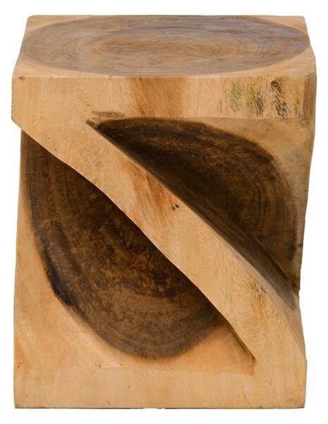 Masuta laterala, Rektan, Natural, 35x35x40 cm