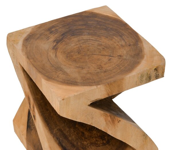 Masuta laterala, Rektan, Natural, 35x35x40 cm