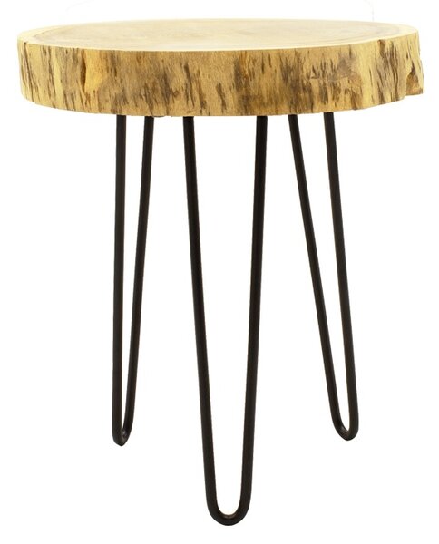Masuta auxiliara, Tripp I, Natural, 41x41x45 cm