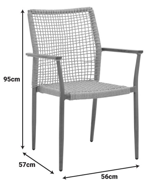 Scaun Stivuibil, Solana, Natural, 57x56x95 cm