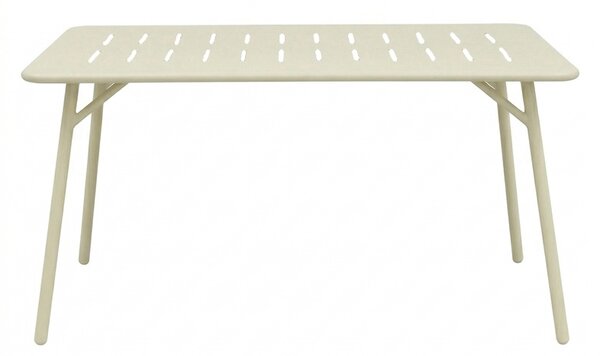 Set 5 masa si scaune gradina, Moraja, Crem, 80x140x72 cm