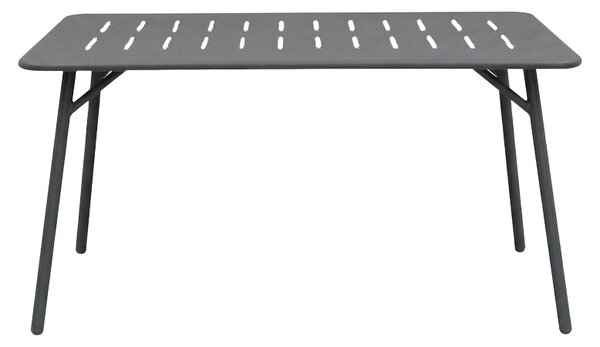 Set 5 masa si scaune gradina V2, Moraja Deraby, Negru, 80x140x72 cm
