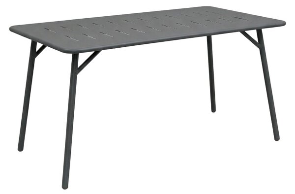 Set 5 masa si scaune gradina V2, Moraja Deraby, Negru, 80x140x72 cm