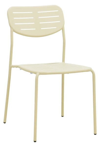 Set 3 masa si scaune gradina, Deraby, Crem, 70x70x73 cm
