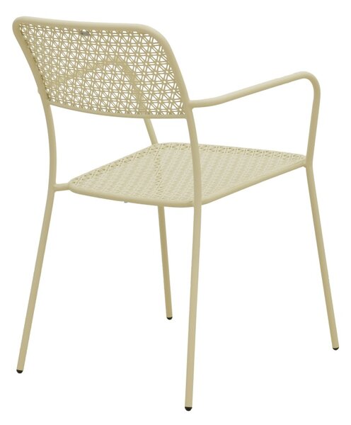 Scaun de gradina Stivuibil, Federal, Crem, 58x57x81.5 cm