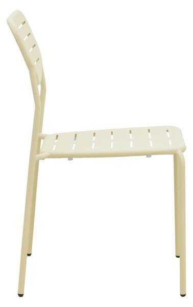 Set 3 masa si scaune gradina, Deraby, Crem, 70x70x73 cm