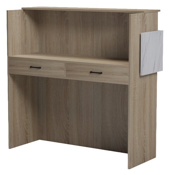 Receptie birou, Optima, Sonoma, 40x110x110 cm