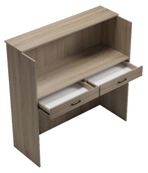 Receptie birou, Optima, Sonoma, 40x110x110 cm