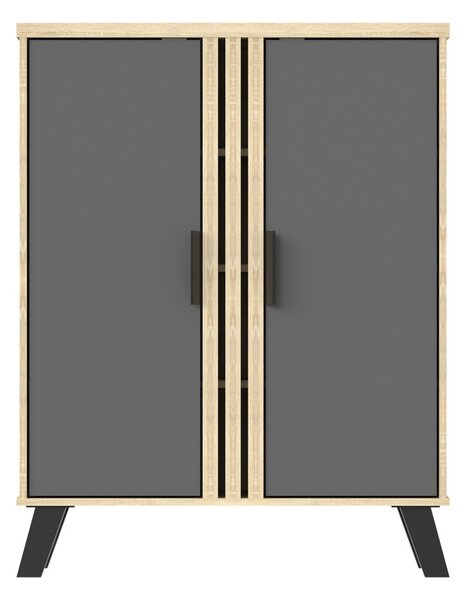 Pantofar V1, Shoby, Gri, 30x70.5x91 cm
