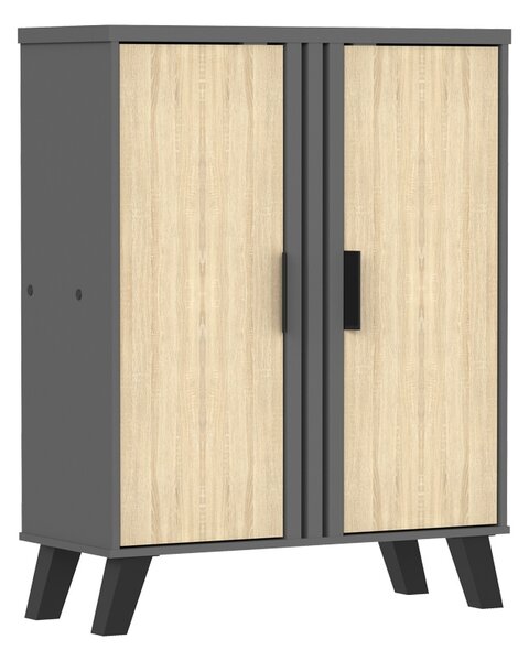 Pantofar V2, Shoby, Gri, 30x70.5x91 cm