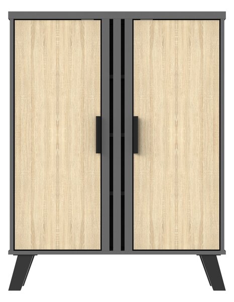 Pantofar V2, Shoby, Gri, 30x70.5x91 cm