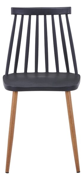 Scaun V2, Aurora, Negru, 49.5x42x77 cm