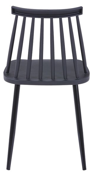 Scaun V1, Aurora, Negru, 49.5x42x77 cm
