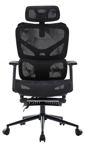 Scaun de birou V1, Vigo, Negru, 70x52x124 cm