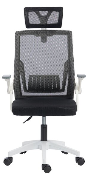 Scaun de birou V2, Plymot, Negru, 58x48x122 cm