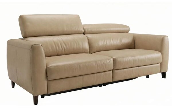 Canapea recliner Boston din piele naturală 2RF