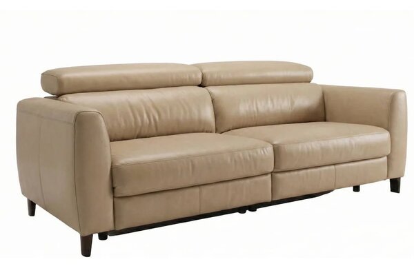 Canapea recliner Boston din piele naturală 2RF
