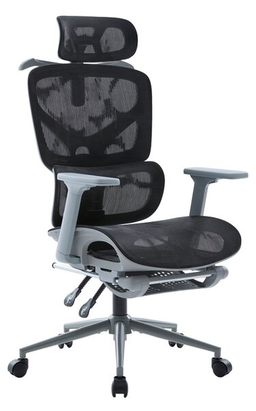 Scaun de birou V2, Vigo, Negru, 70x52x124 cm