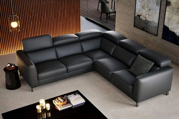 Coltar extensibil Boston din piele