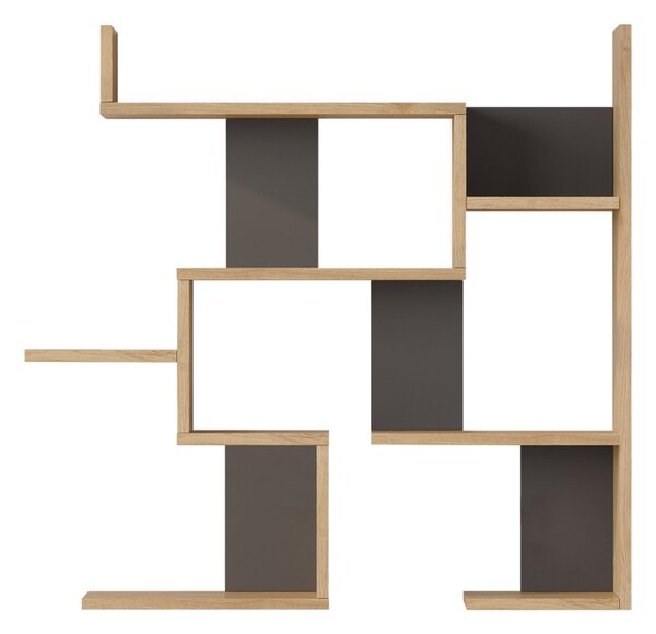 Raft de perete, Maze, Antracit, 14.5x93.3x90 cm