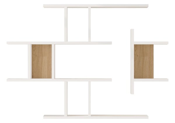 Raft de perete, Ledia, Alb, 14.5x110.6x78 cm