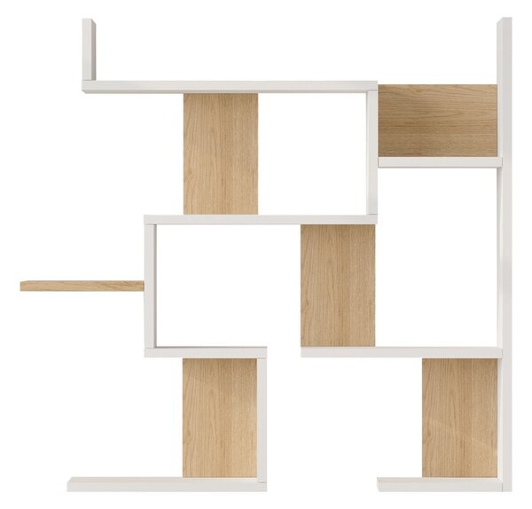 Raft de perete, Maze, Alb, 14.5x93.3x90 cm