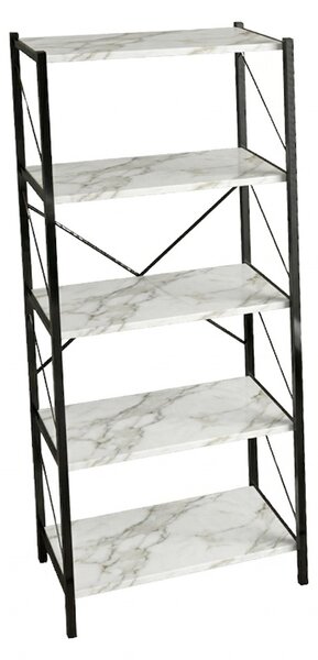Biblioteca, Bimblem, Alb, 30x60x150 cm