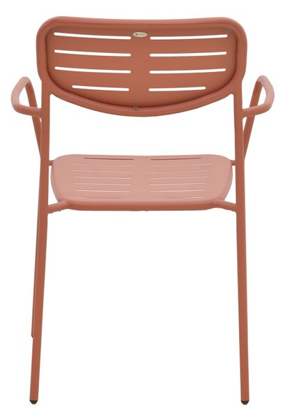 Scaun de gradina Stivuibil, Deraby, Terracotta, 45.5x56x83 cm